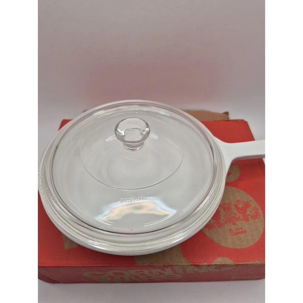Vintage 1975 Corning Ware P-83-B Country Festival Blue Bird Skillet With Lid NIB